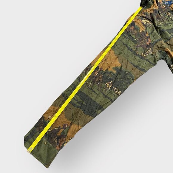 Polo Ralph Lauren Equestrian Riding Graphic Viscose Camp Shirt Mens size L NWT - Picture 8 of 12